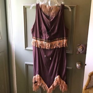 Plus size Native Woman costume w/ accessories